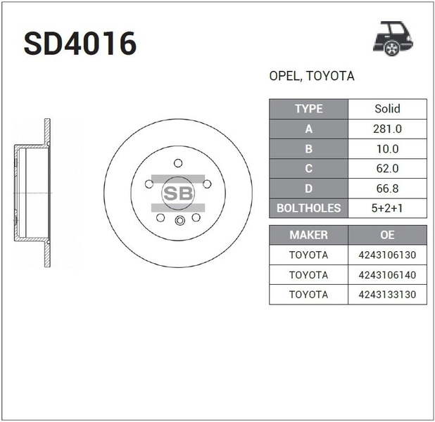 Купить запчасть SANGSIN - SD4016 