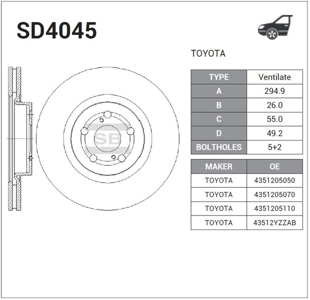 Купить запчасть SANGSIN - SD4045 