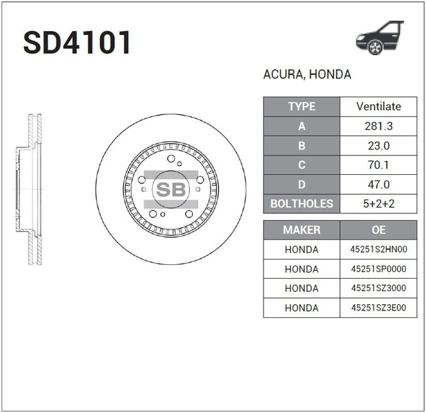 Купить запчасть SANGSIN - SD4101 