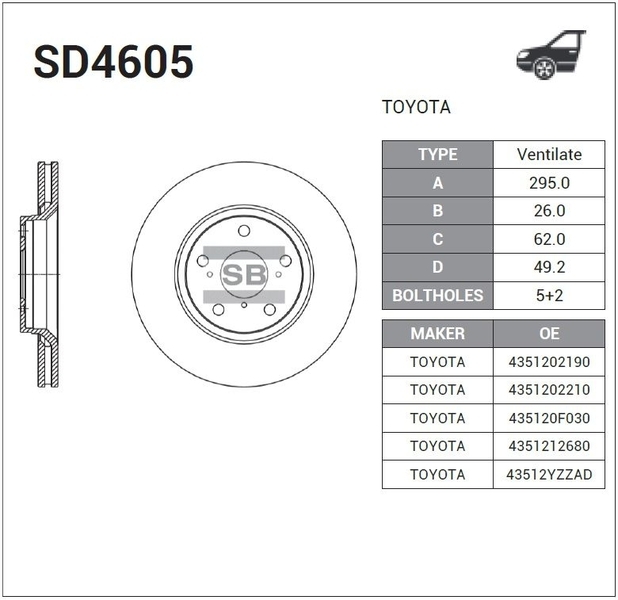 Купить запчасть SANGSIN - SD4605 