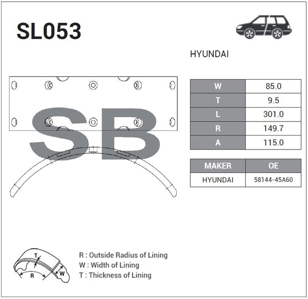 Купить запчасть SANGSIN BRAKE - SL053 