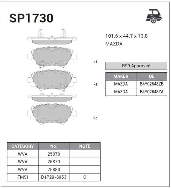 Купить запчасть SANGSIN - SP1730 