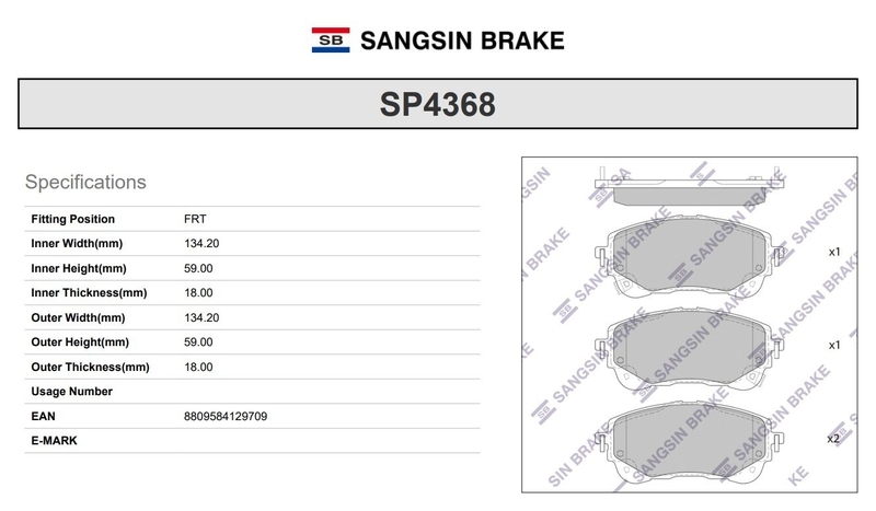 Купить запчасть HIQ - SP4368 