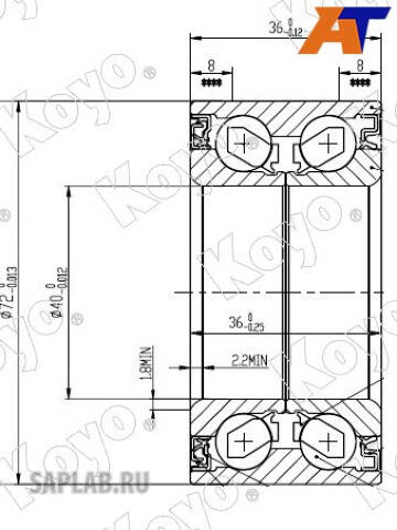Купить запчасть KOYO - DAC4072W10CS74 