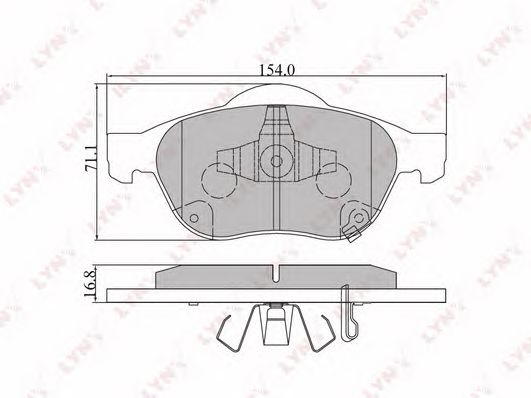 Купить запчасть LYNXAUTO - BD7545 