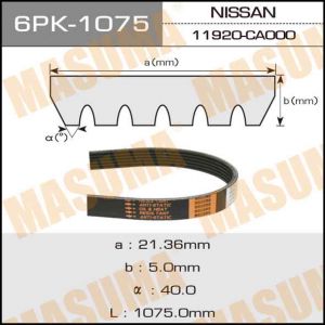 Купить запчасть MASUMA - 6PK1075 