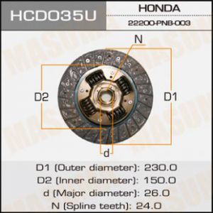 Купить запчасть MASUMA - HCD035U 
