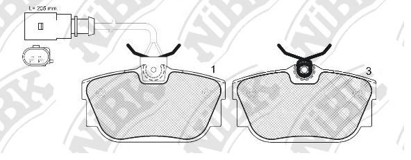 Купить запчасть NIBK - PN0035W 