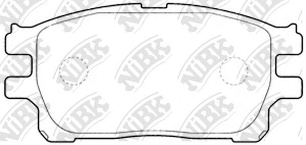 Купить NIBK PN1784 Тормозные колодки передние Toyota Previa Estima 30 40