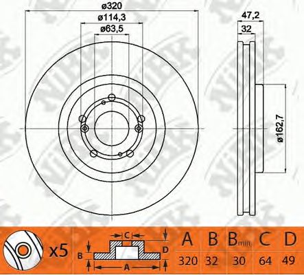 Купить запчасть NIBK - RN1406 