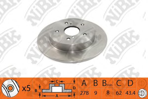 Купить запчасть NIBK - RN1524 