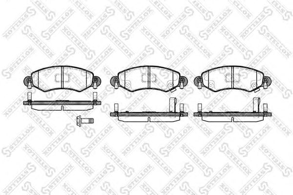 Купить запчасть STELLOX - 713012SX Тормозные колодки передние Suzuki Wagon R+ 1.3i 00-, Opel Agila