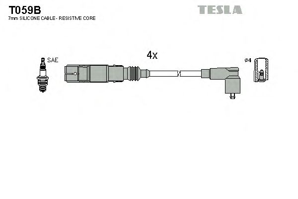 Купить TESLA T059B Провода зажигания Audi A4 1994-2001