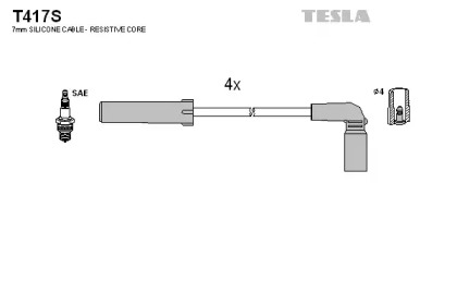 Купить TESLA T417S Провода вв GAZ 2705-3221 Газель, дв 4216 ( SILICONE premium ) с модулем T417S GAZ 2705-3221 Газель, дв 4216 ( SILICONE premium ) с модулем T417S