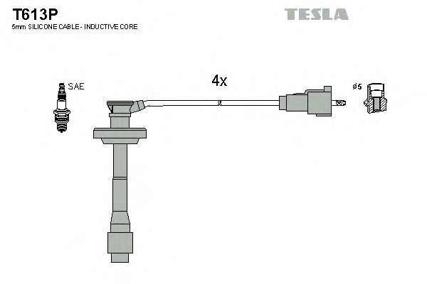 Купить TESLA T613P Провода зажигания Toyota Avensis 1997-2003