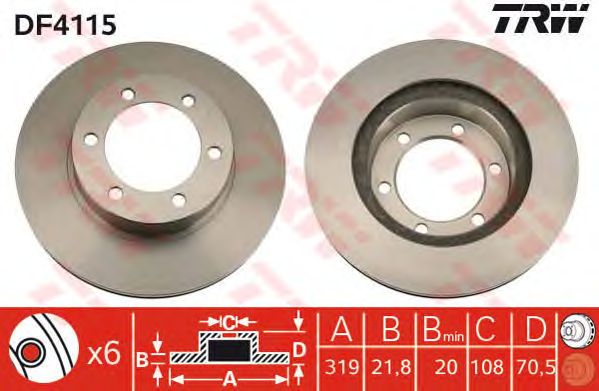 Купить запчасть TRW - DF4115 