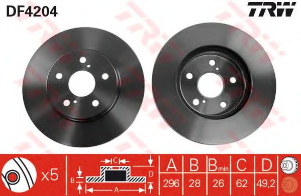 Купить запчасть TRW - DF4204 