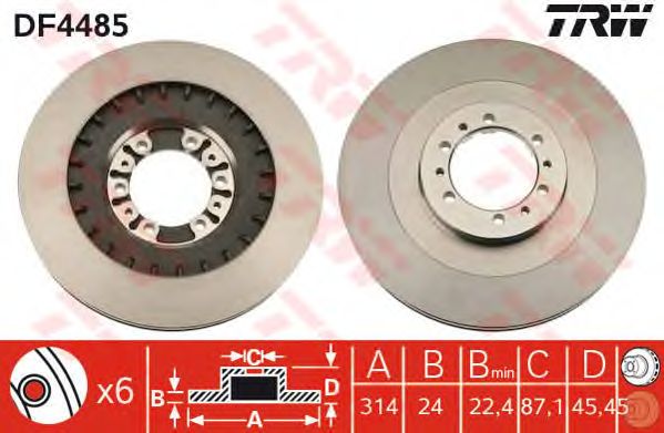 Купить запчасть TRW - DF4485 