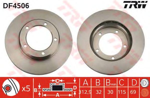 Купить запчасть TRW - DF4506 