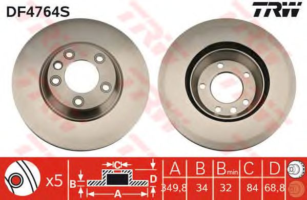 Купить запчасть TRW - DF4764S 
