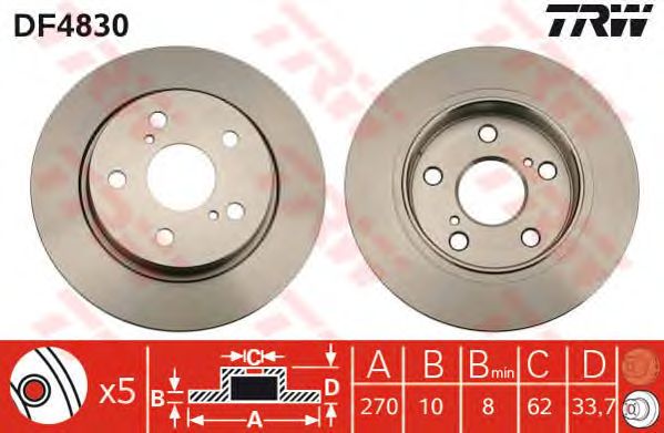Купить запчасть TRW - DF4830 