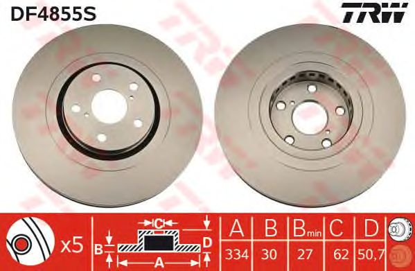 Купить запчасть TRW - DF4855S 
