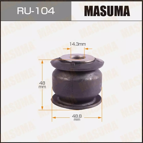 Купить запчасть MASUMA - RU104 Сайлентблок тяги Панара, крепление к кузову Nissan Patrol 14 мм