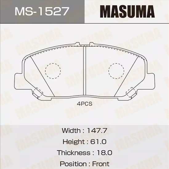Купить запчасть MASUMA - MS1527 