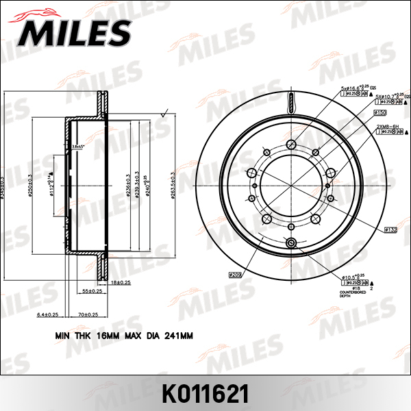 Купить запчасть MILES - K011621 