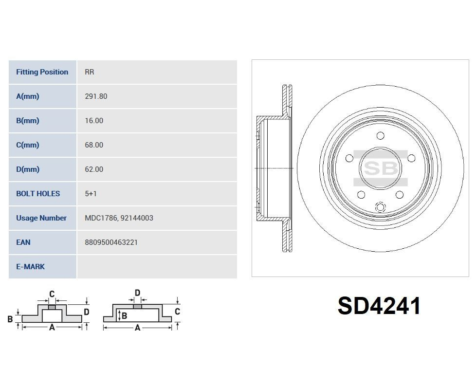 Купить запчасть SANGSIN - SD4241 