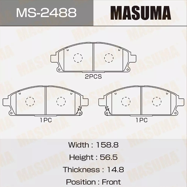 Купить запчасть MASUMA - MS2488 