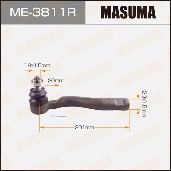 Купить запчасть MASUMA - ME3811R Рулевой наконечник правый Toyota Land Cruiser 100, LEXUS LX470 1998-2002