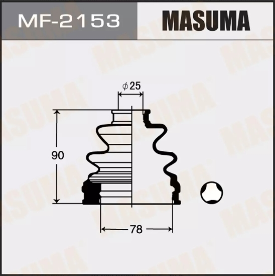 Купить запчасть MASUMA - MF2153 Пыльник задней внутренней гранаты Toyota Altezza, Caldina, Chaser, Estima, Granvia/Grand Hiace, Harrier, Lexus Is200/300, Lexus Rx300, Mark 2, Regius