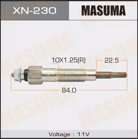 Купить запчасть MASUMA - XN230 Свеча накала Nissan Patrol Y61 2.8L Дизель RD28TI