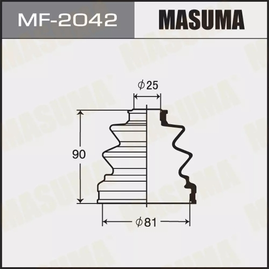 Купить запчасть MASUMA - MF2042 Пыльник внутренней гранаты Mitsubishi Pajero 3, Montero Sport, Delica L300, L400