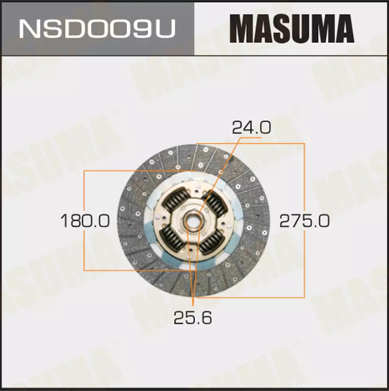 Купить запчасть MASUMA - NSD009U Диск сцепления, фередо Nissan Patrol ZD30 3.0 TB42 TD42 4.2