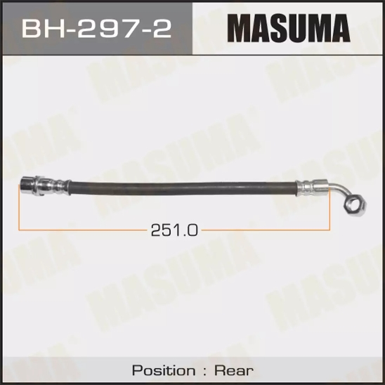 Купить запчасть MASUMA - BH2972 Задний тормозной шланг, левый Toyota Land Cruiser Prado 120, 150, FJ Cruiser
