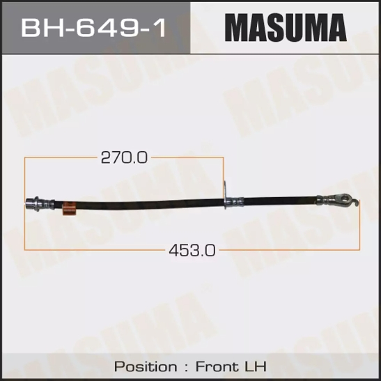 Купить запчасть MASUMA - BH6491 Передний тормозной шланг, правый Toyota Land Cruiser 200, Lexus LX570