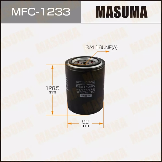 Купить запчасть MASUMA - MFC1233 Масляный фильтр Nissan Patrol RD28 2.8 Terrano TD27 2.7
