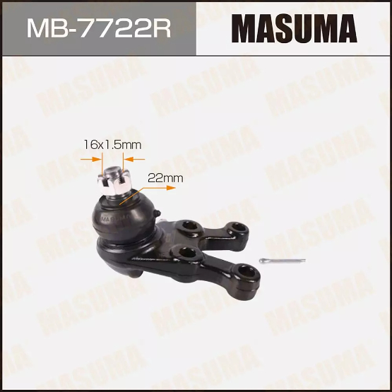 Купить запчасть MASUMA - MB7722R Нижняя шаровая Mitsubishi Pajero 2, Montero Sport, Delica Булка правая