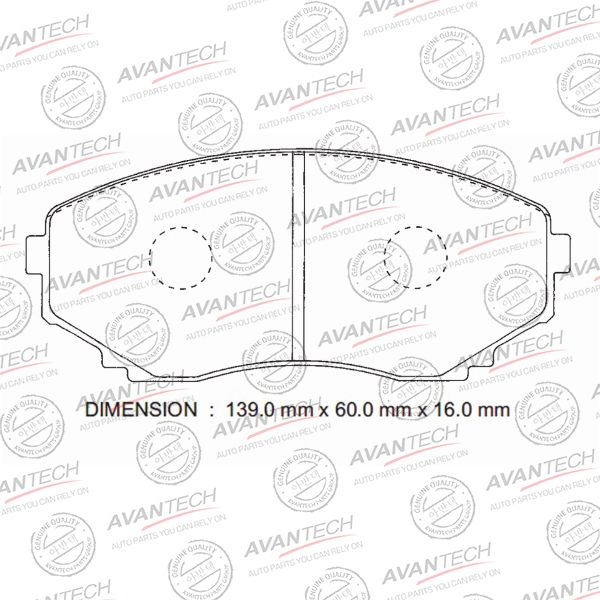 Купить запчасть AVANTECH - AV286 Колодки передние Mazda CX7, CX9