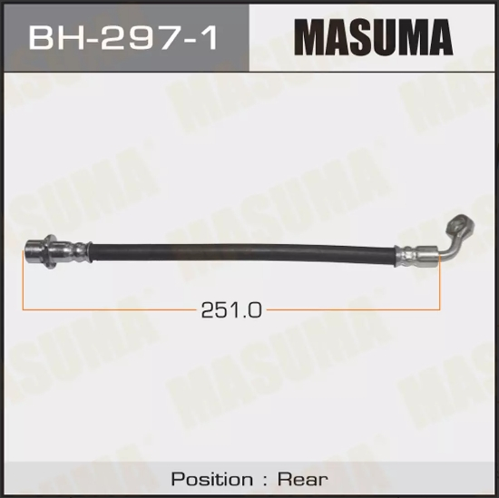 Купить запчасть MASUMA - BH2971 Задний тормозной шланг, правый Toyota Land Cruiser Prado 120, 150, FJ Cruiser