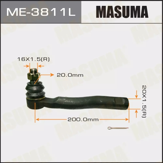 Купить запчасть MASUMA - ME3811L Рулевой наконечник левый Toyota Land Cruiser 100, LEXUS LX470 1998-2002
