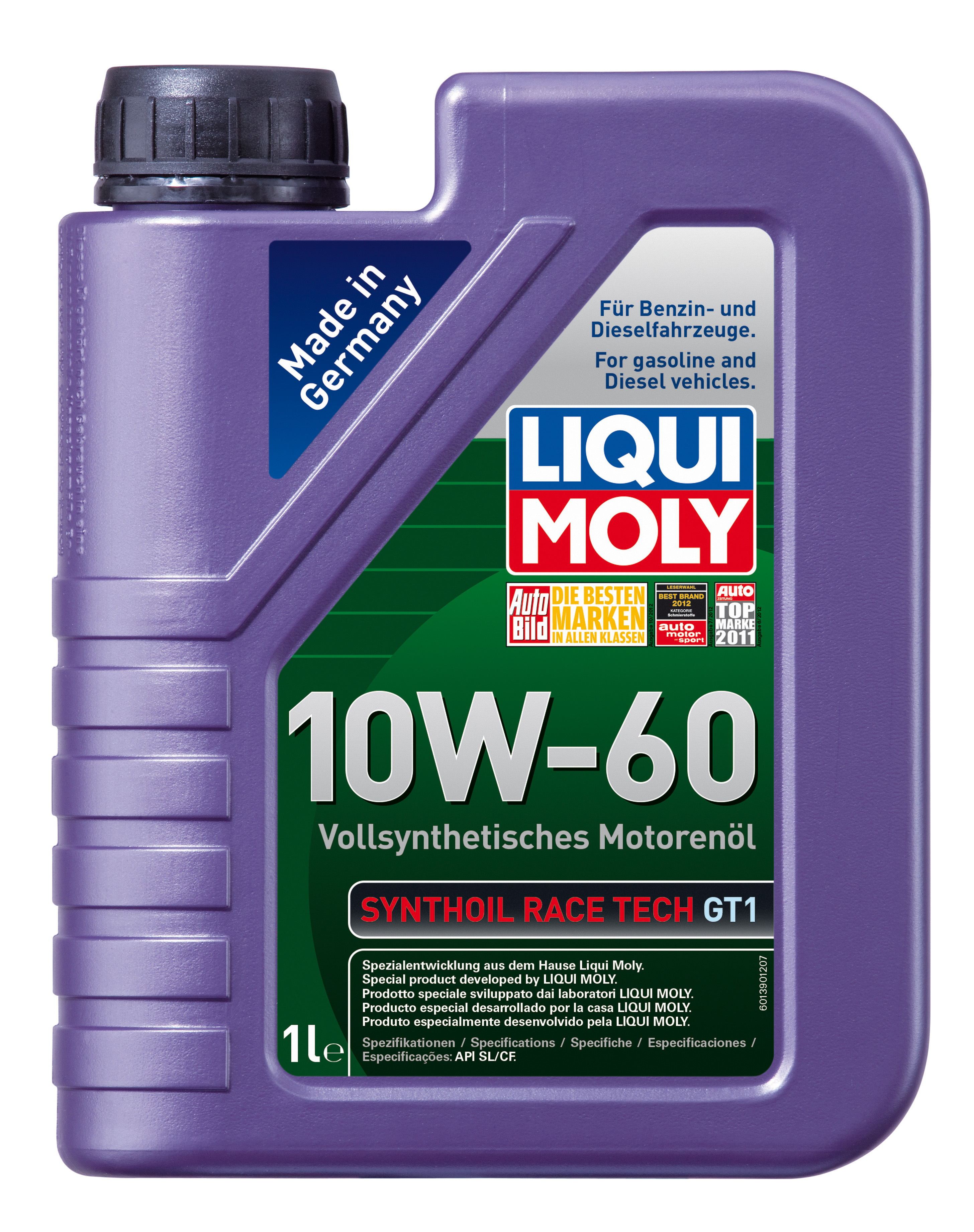 Купить Liqui moly 1943 Synthoil Race Tech GT1 SAE 10W-60