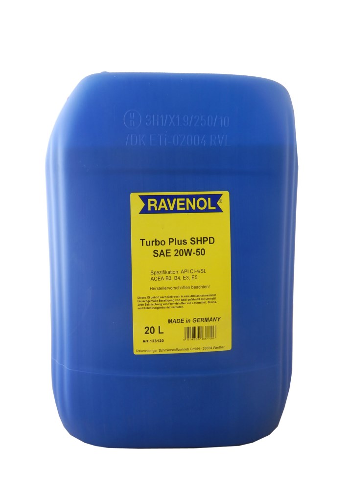 Купить Ravenol 2200000014887 Turbo-Plus SHPD 20W50 (20л)