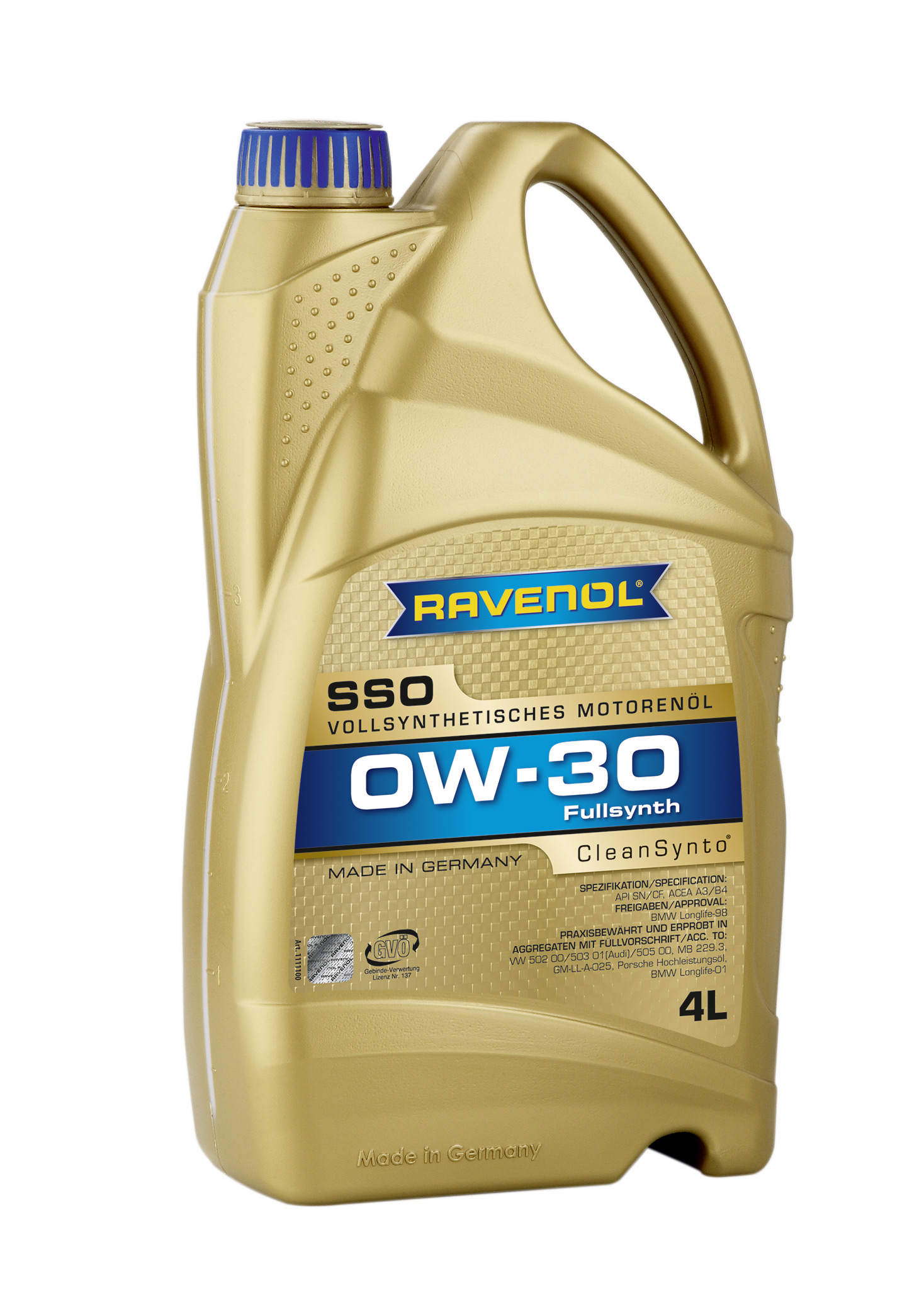 Купить Ravenol 4014835718395 SSO SAE 0W-30 ( 4л) new