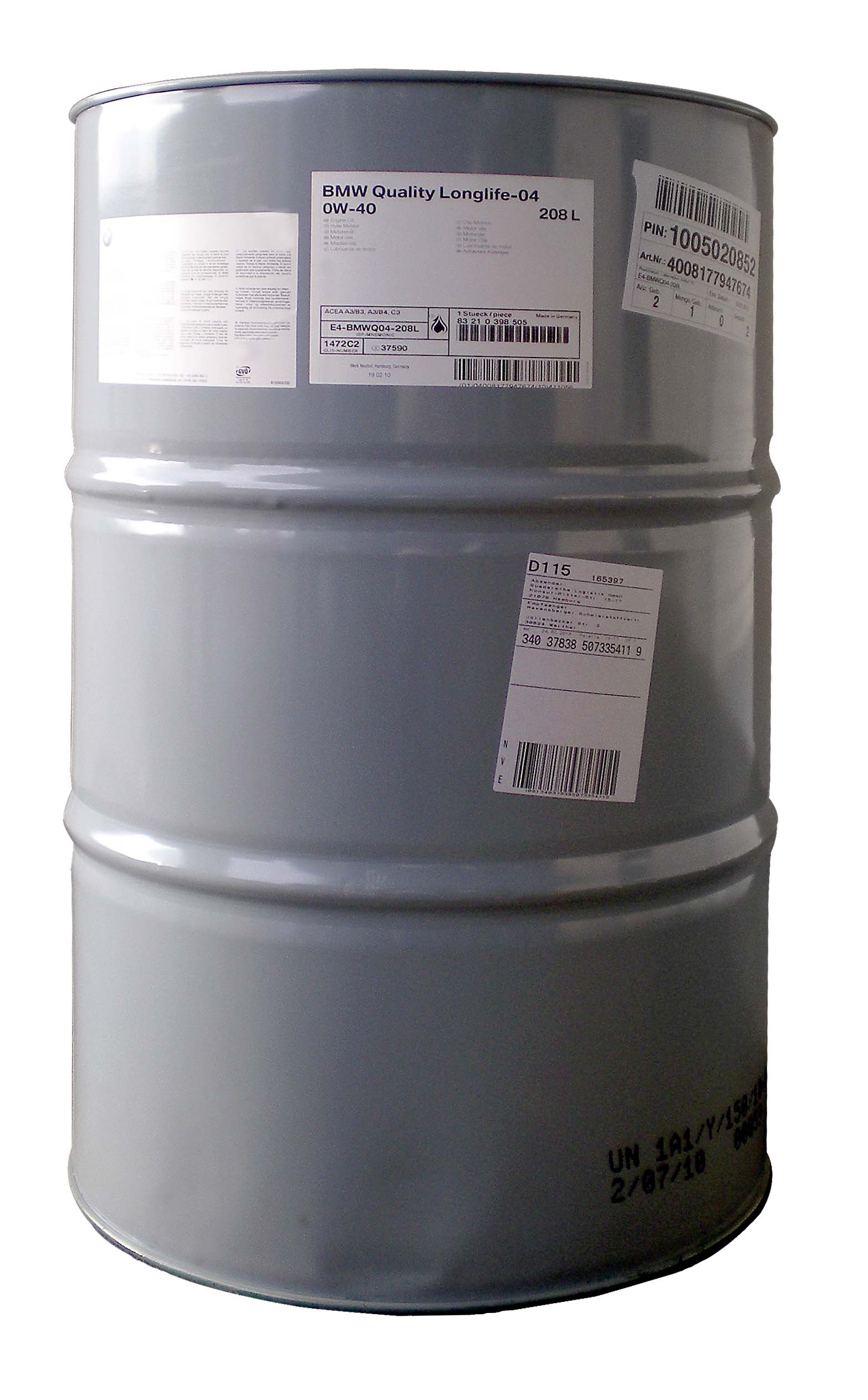Купить Bmw 83210398505 Longlife-04 0W-40, 208л