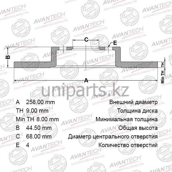 Купить запчасть AVANTECH - BR0217 