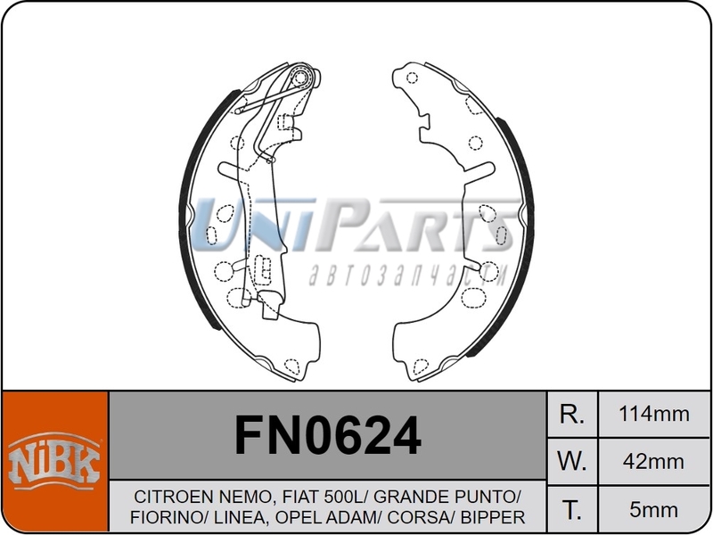 Купить запчасть NIBK - FN0624 
