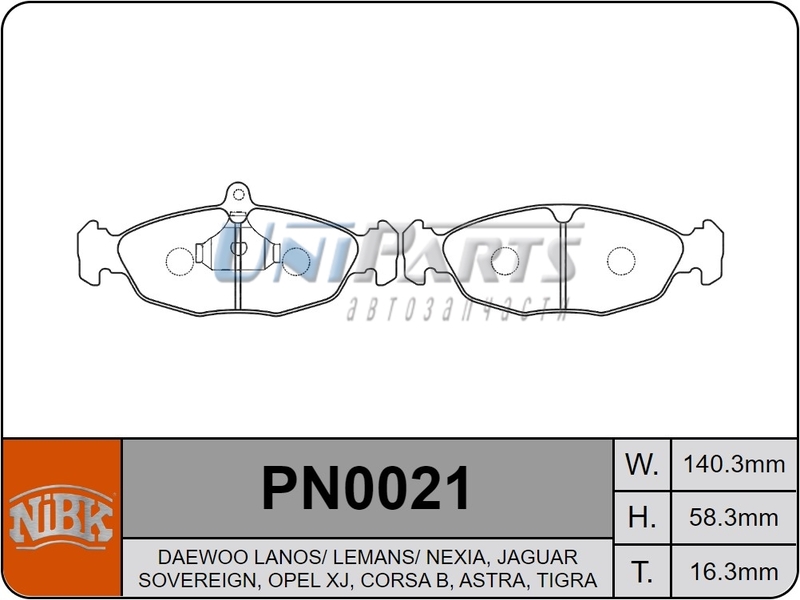 Купить запчасть NIBK - PN0021 